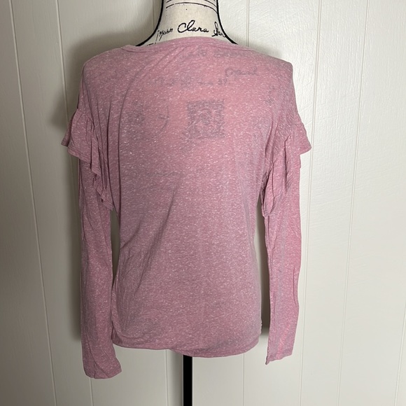 Pink Ruffle Sleeve Top - Picture 4 of 5